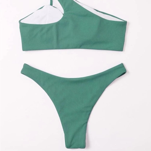 Rib One Shoulder Bikini - Picture 3 of 3